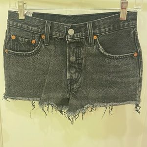 Levi’s dark wash jean shorts